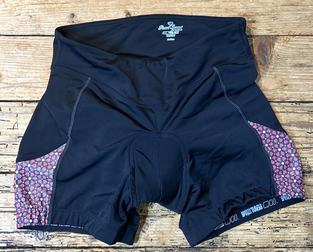 Pearl Izumi Women’s Size M Black Red Cycling Shorts